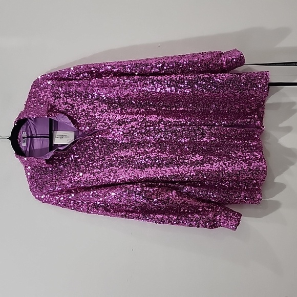 SLA Orchard Ibiza Sequin Shirt Dress - Picture 2 of 9